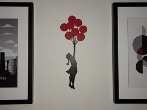 Mädchen mit Ballons (Banksy Style)