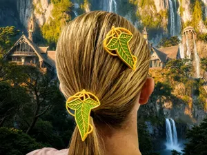 Leaf Of Lorien style hair clip