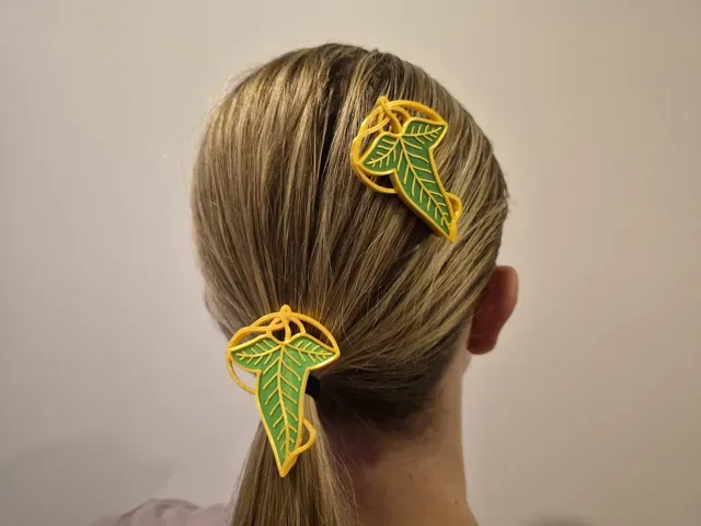 Leaf Of Lorien style hair clip — Image 2 of 8