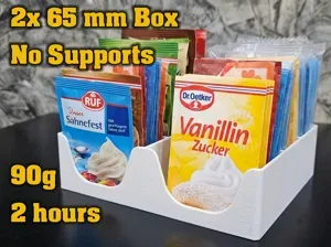 Spice Packet Organizer 2x 65 mm No Supports
