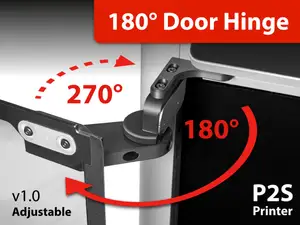 P2S Door hinge 180/270° - Adjustable