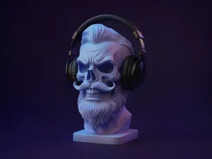 “Skull Groove” Headphone Stand – Audio Lovers