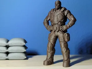 Marcus Fenix – Sci-Fi Soldier Figure
