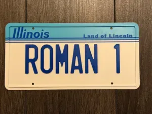 ROMAN 1 License plate (The Great Outdoors)