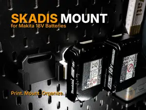 Makita 18V Battery IKEA Skadis Mount