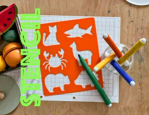 Animals Stencil