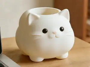 可爱猫笔筒