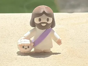 Little Jesus with sheep Toy Figure
