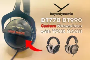 Custom Beyerdynamic Sideplates with Your Name for DT770 DT990