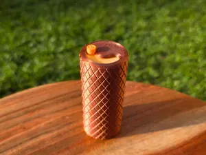 Travel Container for cotton swabs.