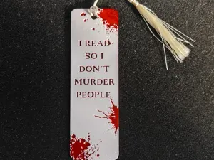 Hueforge Lesezeichen Krimi 4 - I Read so I dont