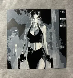 Lara Croft Black Dress Hueforge