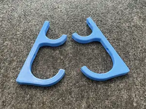 Double Fishing Rod Wall Holder