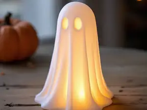Little Halloween ghost (LED tealight compatible)