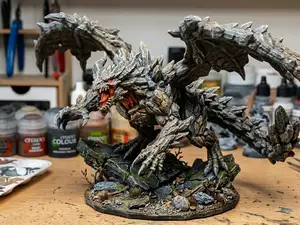 D&D miniature Dragon #4- Stone Bedrock Fury