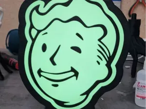 Vault Boy Lamp – Pip-Boy Style | Fallout Fan Art