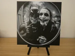 Joker and Batman Cigar Meme Hueforge