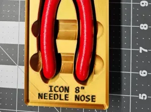 Icon 8" Needle Nose Pliers Gridfinity