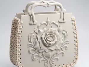 Gothic Rose Crochet Bag Frame