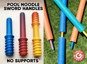 Pool Noodle Sword Handles - No Supports