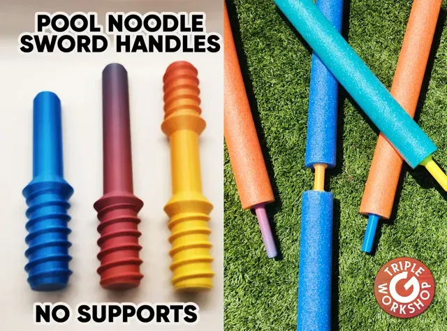 Pool Noodle Sword Handles - No Supports