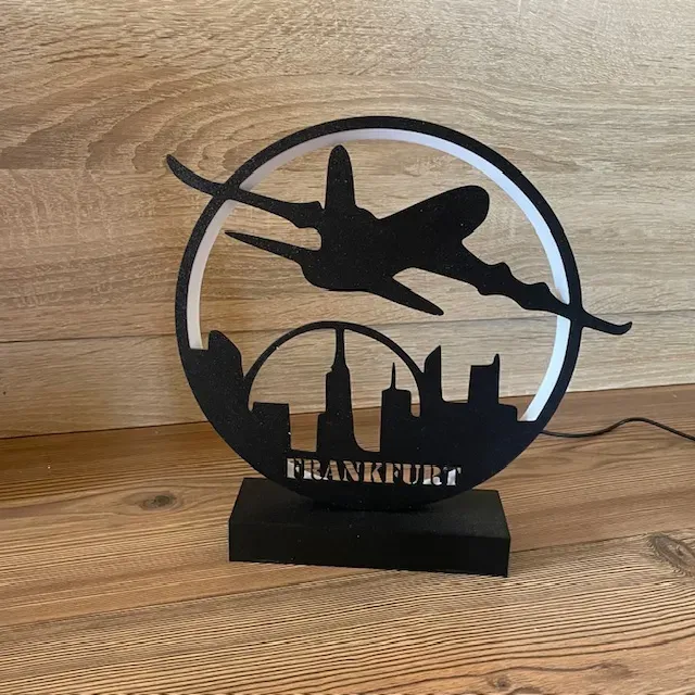 LED Ring Lamp Airplane-City name+no name 2xModels — Фото 2 из 2