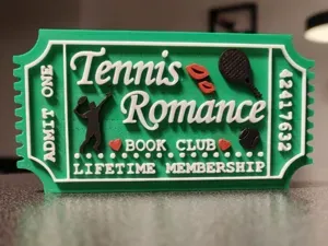 Tennis Romance Book Club Ticket