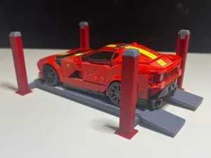 1:32 Scale 4 Post Vehicle Lift Display Diecast Car
