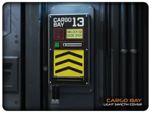 SciFi 'Cargo Bay' Light Switch Cover