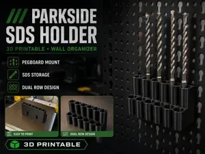 Parkside SDS Drill Bit Holder for Wall Mounting