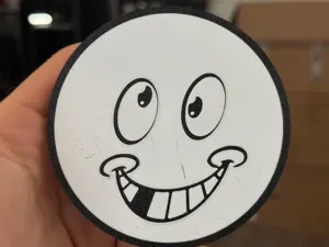 Silly Goofy Smile Face coaster