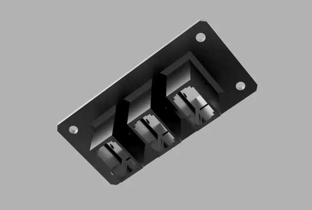 3 port Anderson Powerpole Bracket — Image 3 of 3