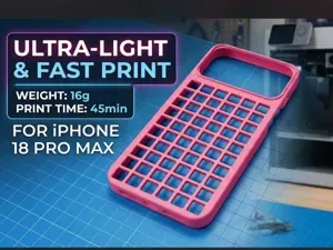 Coque iphone 18 pro max Trous carré TPU