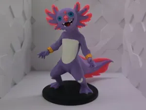 Süße Axolotl Monster Figur