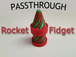 Rocket spiral passthrough fidget