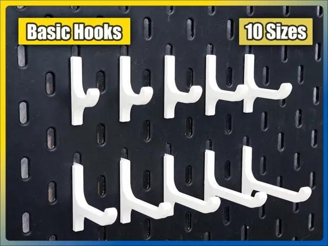 Hooks for IKEA Skadis