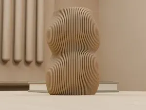 Blob Vase | Organic Ribbed Japandi Vase