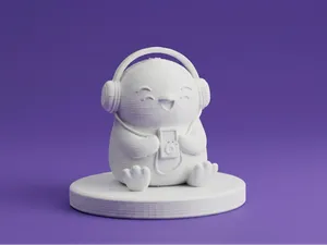 Cute Music Buddy with Headphones – Chill Figurine