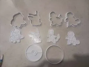 Pokemon Cookie Cutters and Stamps