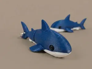 Flexi Shark Keychain