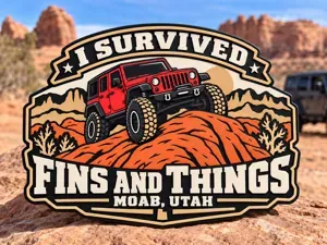 I Survived Fins and Things – Jeep Trail Badge
