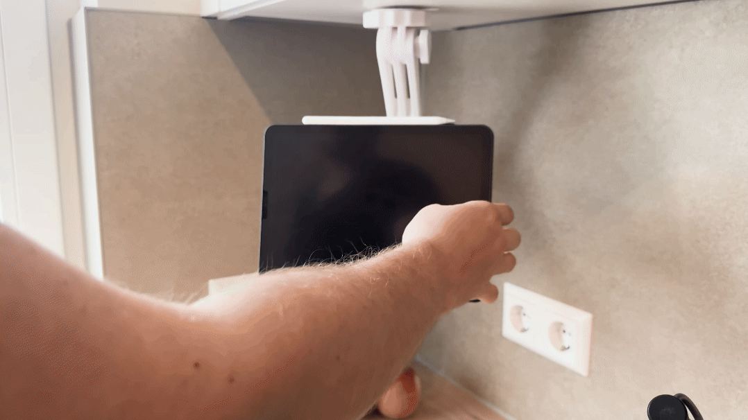 under-cabinet swivel base for Ideal Creations arm