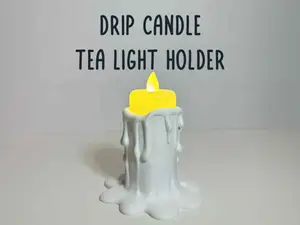Drip candle tea light holder