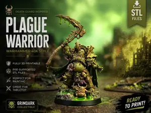 Death Guard - Plague Warrior with Scythe, fan made