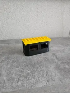 Train wagon person compatible with " DUPLO"