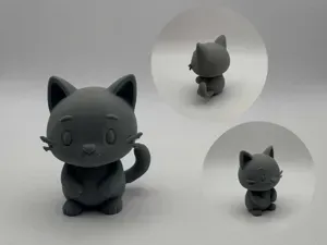 Chibi Happy Cat – Cheerful Companion Figurine
