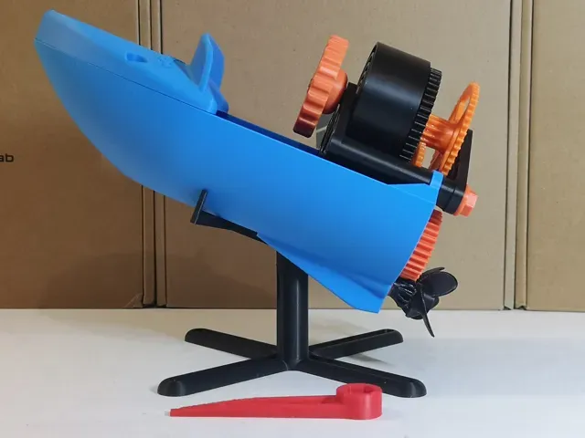 Bateau à ressort - 100% 3D - mécanisme à remonter — Фото 17 из 17