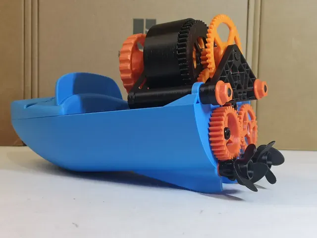Bateau à ressort - 100% 3D - mécanisme à remonter — Фото 16 из 17
