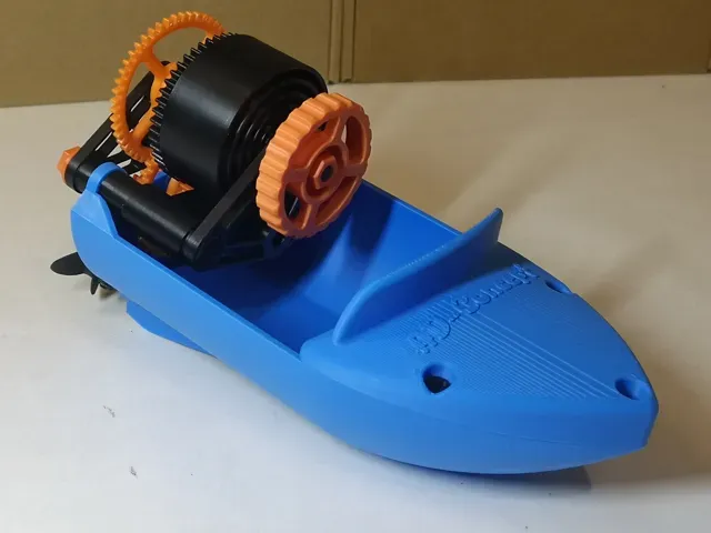 Bateau à ressort - 100% 3D - mécanisme à remonter — Фото 14 из 17