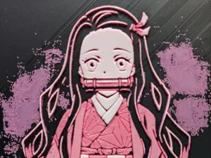 Nezuko Kamado "Demon Art" 3D HUEFORGE